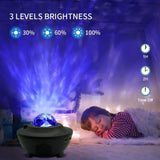 Galaxy Projector Lamp With Music Bluetooth Speaker, Adjustable Brightness And 21 Lighting Modes