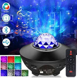 Galaxy Projector Lamp With Music Bluetooth Speaker, Adjustable Brightness And 21 Lighting Modes