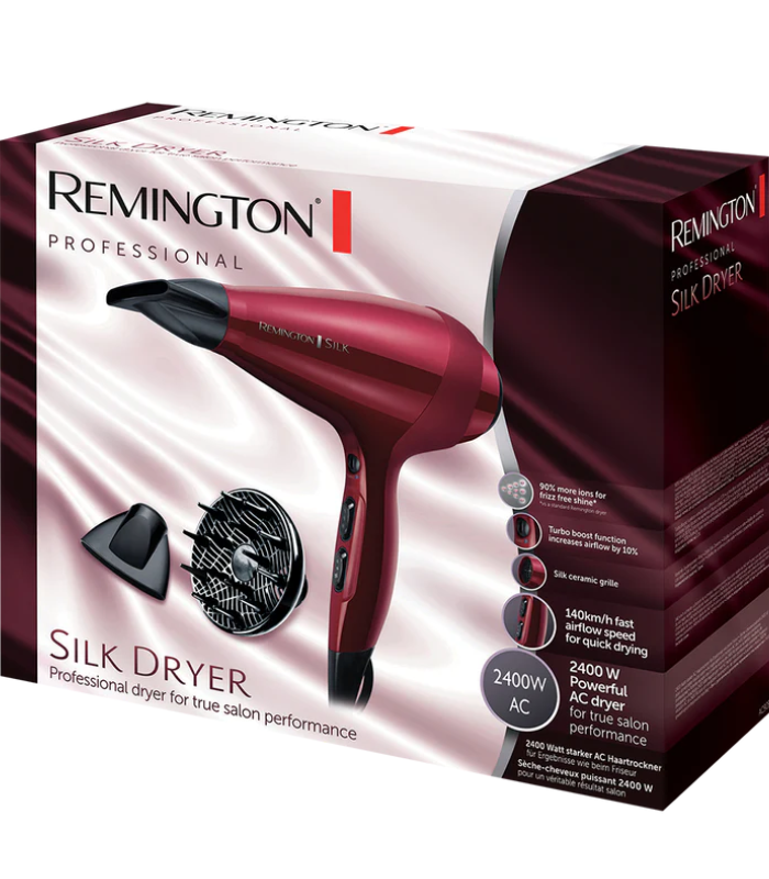 REMINGTON D9096 HAIR DRYER SILK CERAMIC 2400W - Beauties Junction