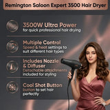 Remington Saloon Expert 3500 Hair Dryer (Model: S-2045)