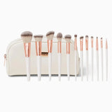 BH COSMETICS ROSE ROMANCE 12 PEICE BRUSH SET WITH COSMETIC BAG