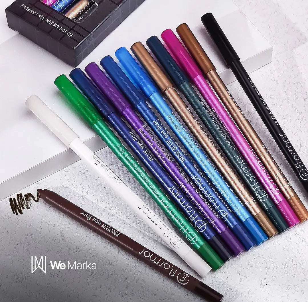 Flormar Colored Eyeliner Set of 12 Pcs (Sharpable)