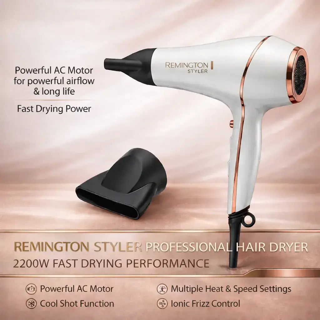 Remington Styler Professional Hair Dryer – 2200W