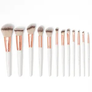 BH COSMETICS ROSE ROMANCE 12 PEICE BRUSH SET WITH COSMETIC BAG