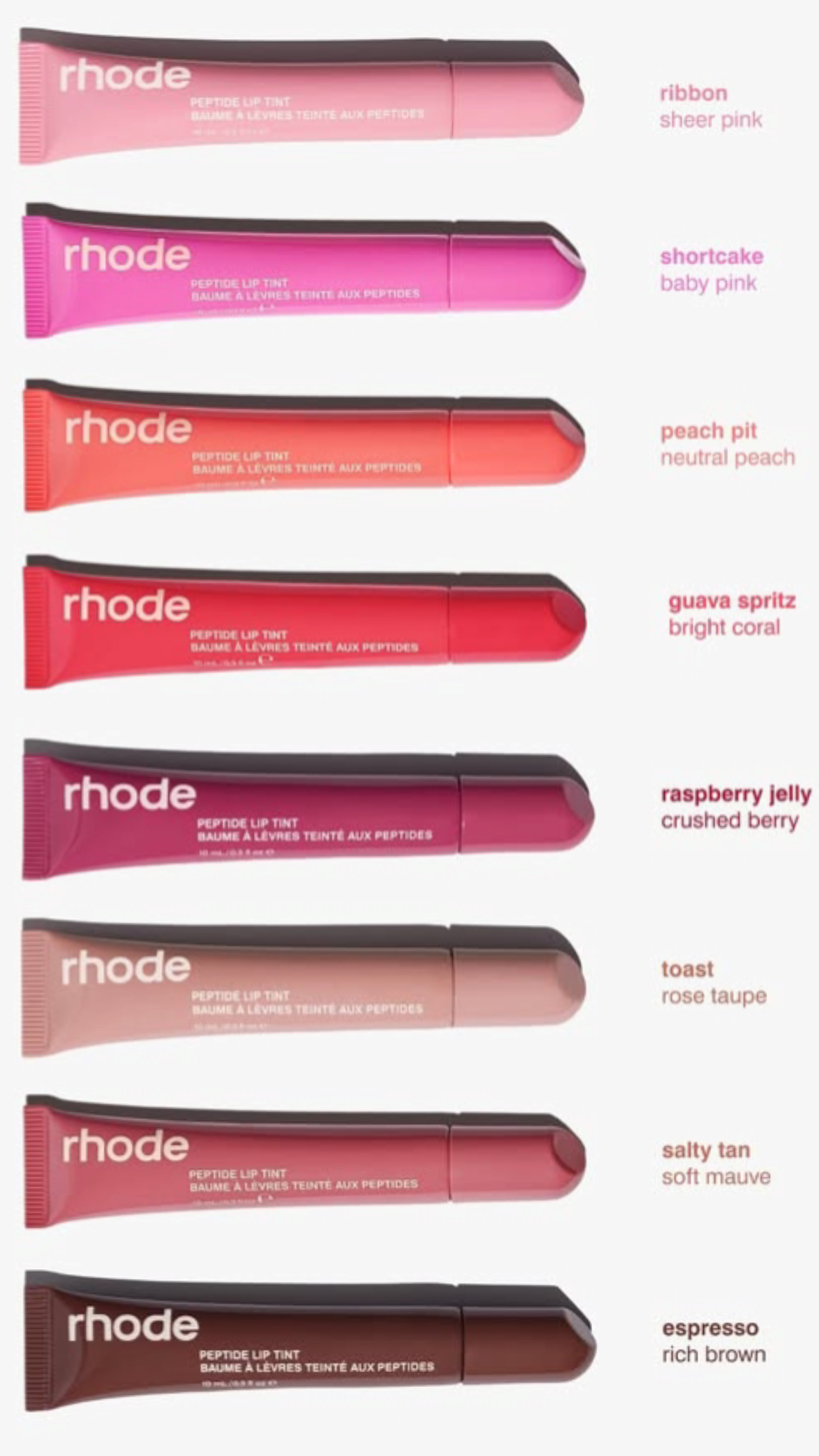 Rhode Peptide lip Tint (Pack of 8)