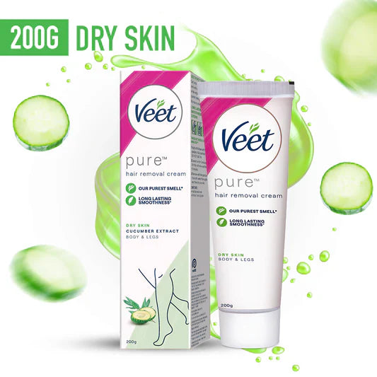 Veet Pure Hair Removal Cream for Dry Skin 200gm